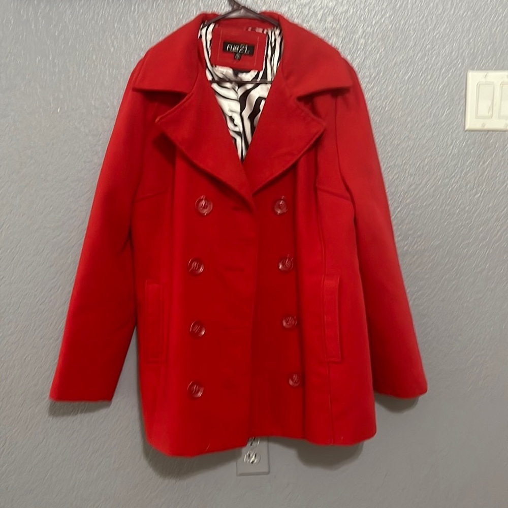 Rue 21 red pea coat